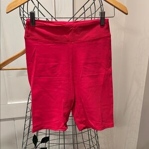 Dynamite Hot Pink Ribbed Bike Shorts